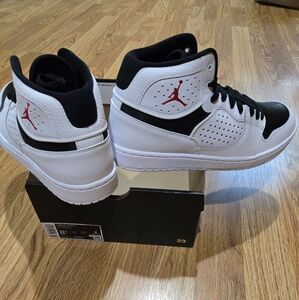 Jordan Black and White High-Top Sneakers
